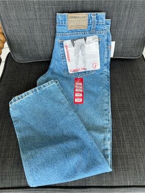 Vintage NWT Jordache Classic Fit Mens Blue Jeans 33 x 30